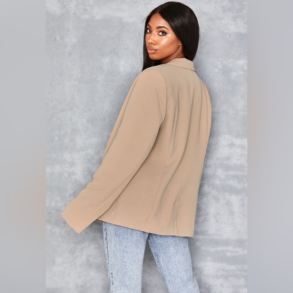 Mistress Rocks 'BUSINESS AS USUAL' Camel Oversized Blazer - Picture 8 of 14